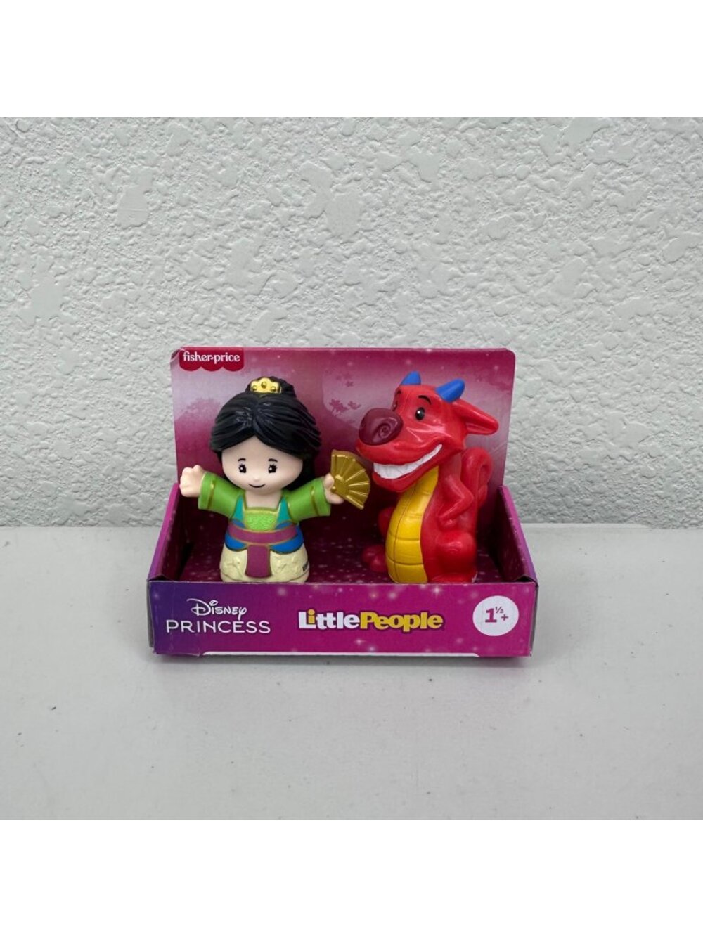 Fisher Price Little People Disney Princess Mulan and Mushu Toy Figure Set NEW